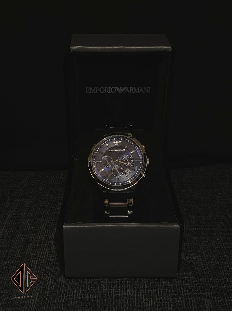 Emporio Armani Men's Blue Chronograph Watch